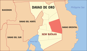 Mapa a pakabirukan ti New Bataan