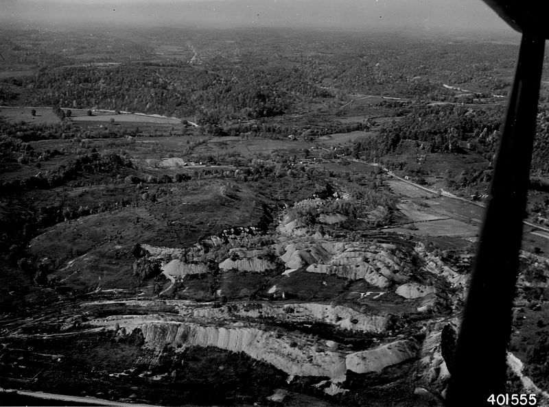 File:Photograph of Aerial View of a Coal Mine Stripping Area - NARA - 2128901.jpg