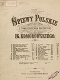 Adam Mickiewicz Pieśń z wieży (Śpiewy Polskie)