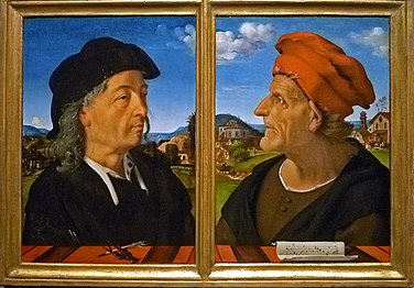 Dubbelporträtt av Giuliano och Francesco Giamberti da Sangallo