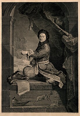 Pierre Louis de Maupertuis.  Gravura de J. Dolle após a fig.  R. Turnier.  1755.