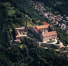 Aerial view of Plassenburg fortress
