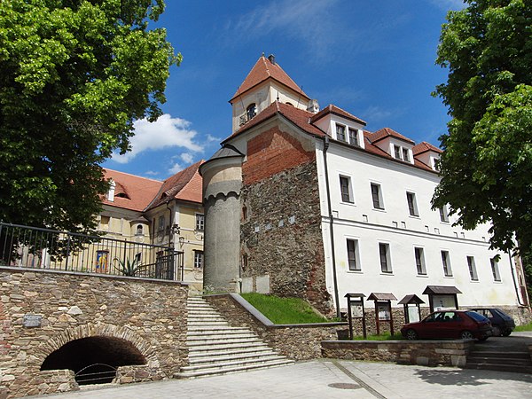 The Ronsperg castle, his childhood home. Damaged during the Second World War, the repairs were overseen by a German from Japan Masumi Schmidt-Muraki.