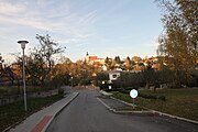 Čeština: Pod Svahem – ulice v Rudolfově, okres České Budějovice, Jihočeský kraj. English: Pod Svahem – street in Rudolfov, České Budějovice District, South Bohemian Region, Czechia.