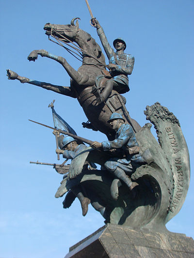 Monument of Andrzej Pityński "Contribution of Polish Americans to Polish-Soviet War 1920" founded in Warsaw by Polish-Americans