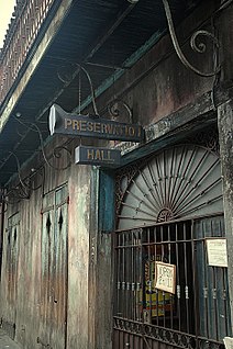 Preservation Hall Jazz club in the French Quarter of New Orleans, Louisiana, US