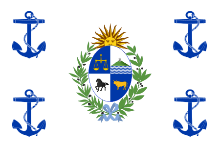 ไฟล์:Presidential Standard of Uruguay (At Sea).svg