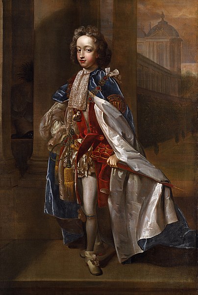 Portrait by Edmund Lilly of Prince William in the mantle of the Order of the Garter, c. 1698