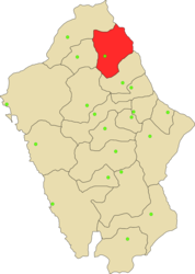 Провинция Сихуас - Карта