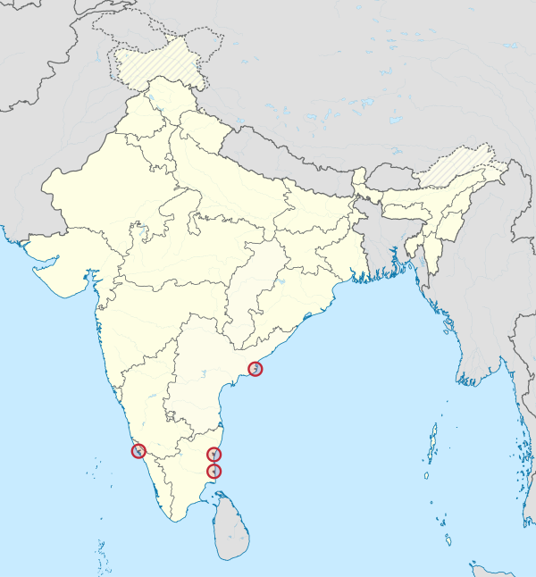 Puducherry in India (disputed hatched).svg