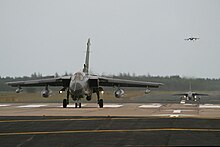 Several Tornado GR4 landing at RAF Lossiemouth