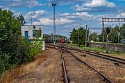 English: Sciapianka freight loading&unloading station. Minsk, Belarus Беларуская: Гарадская чыгуначная таварна-грузавая станцыя Сцяпянка. Мінск, Беларусь Русский: Городская железнодорожная товарно-грузовая станция Степянка. Минск, Беларусь