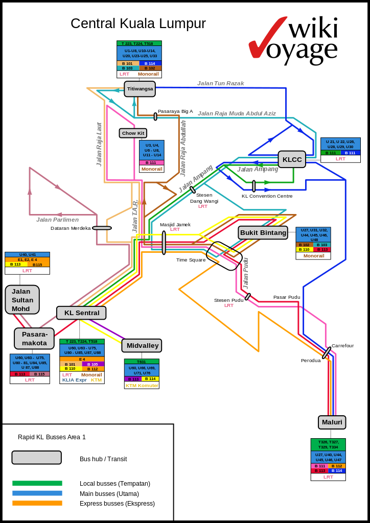 Datei:RapidKL Busses Area 1.svg – Reiseführer auf Wikivoyage