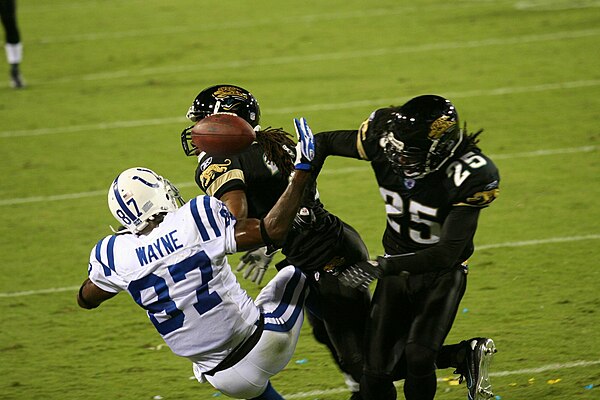 Reggie Nelson hits Indianapolis's Reggie Wayne, October 22, 2007