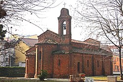 Apse melihat gereja St. Peter di Robbio.