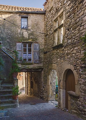 Mazel Street. Olargues, Hérault, France