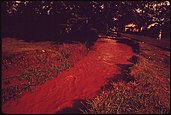 Polluted stream in Alabama