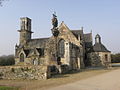 Saint-Ségal : la chapelle Saint-Sébastien, vue extérieure d'ensemble 1.