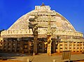 The Great Stupa in Sanchi, India is considered a cornerstone of Buddhist architecture