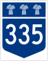 Autobahn 335 Schild