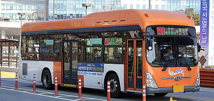 Sejong BRT bus near Government Complex