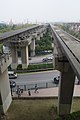 English: Shanghai Maglev Train Line near Longyang Road Station