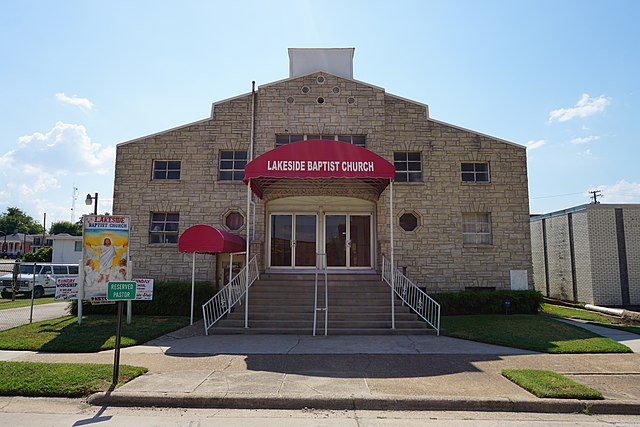 Lakeside Baptist Church in downtown Shreveport, a historic African-American congregation