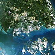 Супутниковий знімок поверхні країни
