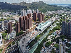 Siu Hong Station Aerial view 202107.jpg
