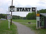 Motionsspår, start/mål