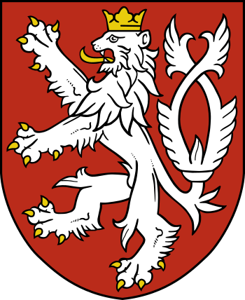 Small coat of arms of the Czech Republic.