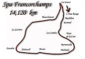 Circuit de Spa-Francorchamps in the version used until 1978