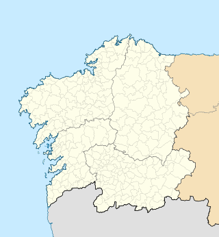 Localización dos equipos galegos de fútbol gaélico.