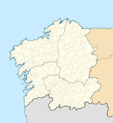 Mapa de localización de Galicia