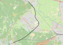 Spoorlijn Den Dolder - Baarn op de kaart