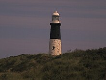 Spurn Point Lighthouse in the distance