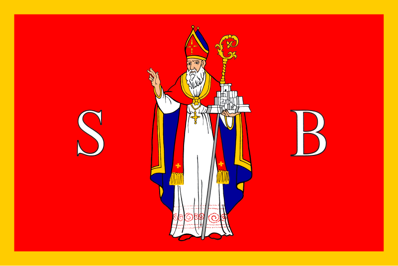 File:St. Blaise - State Flag of the Ragusan Republic.svg