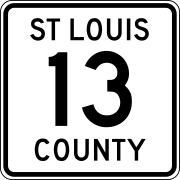 File:St. Louis County Route 13.svg