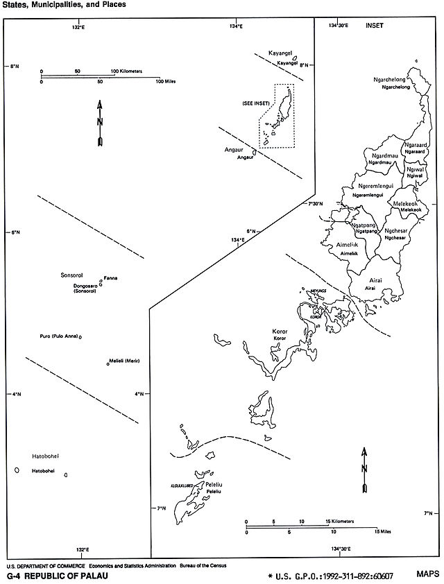 Mapa Palau
