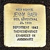 Stolperstein Musikantenweg 39 Baer Jenny