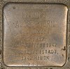 Stolperstein Isestraße 23 (Augenstern) em Hamburgo-Harvestehude.JPG