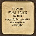 Stolperstein für Papai Lajos - Lajos Papai (Papa).jpg