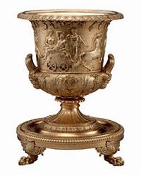 A vermeil wine cooler manufactured in 1810 by Paul Storr is located in the Vermeil Room of the White House. StorrVermeil1810.jpg