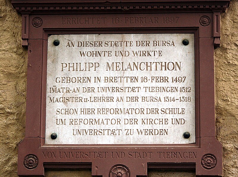 File:Tübingen, Bursa, Melanchthon Tafel IMG 5074.JPG