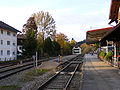 Blick auf Haus- und Mittelbahnsteig