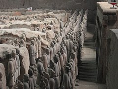 Image 24The massive Terracotta Army of Qin Shi Huang, a UNESCO World Heritage Site (from History of China)