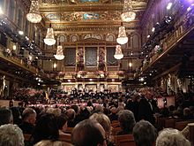 Vienna New Year's Concert. The New Years Eve Concert 2013 at The Wiener Musikverein (8336464777).jpg
