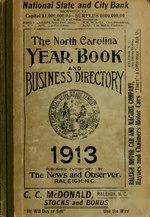 Thumbnail for File:The North Carolina year book and business directory (serial) (IA northcarolinayea1913rale).pdf