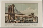 Thumbnail for File:The great East River suspension bridge. Connecting the cities of New York &amp; Brooklyn. From New York looking south-east LCCN2005682826.jpg