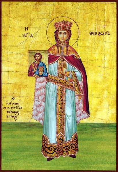 19th-century icon depicting Theodora